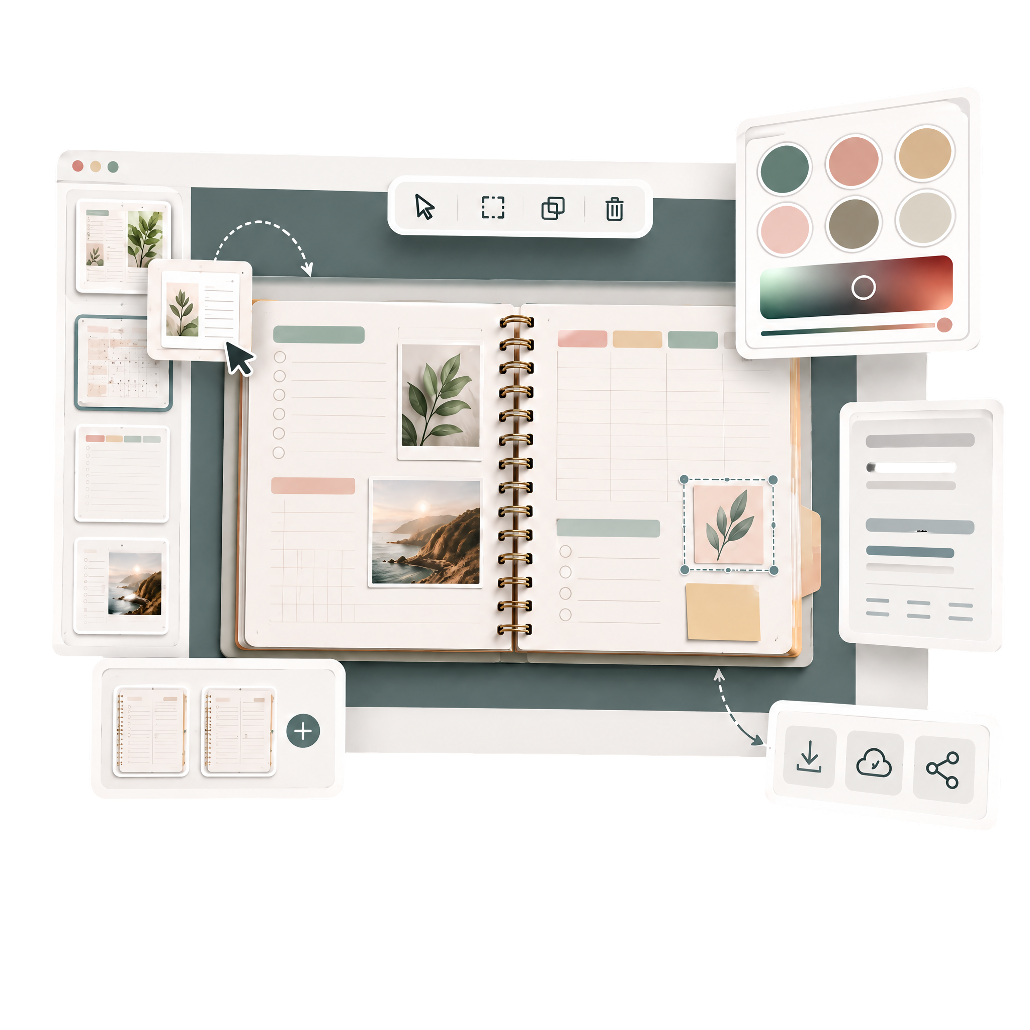 Editor do Planner Neuro no Canva